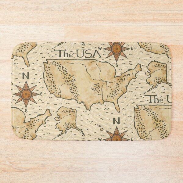 Item preview, Vintage Map of the USA designed and sold by rnmarts.