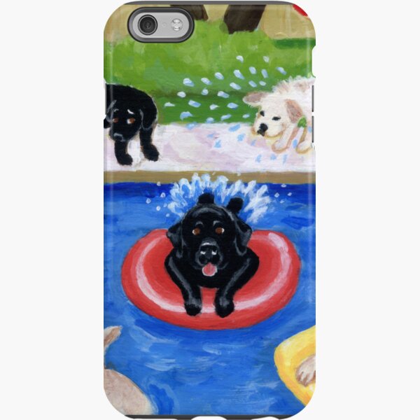 Pool Party Labradors iPhone Tough Case