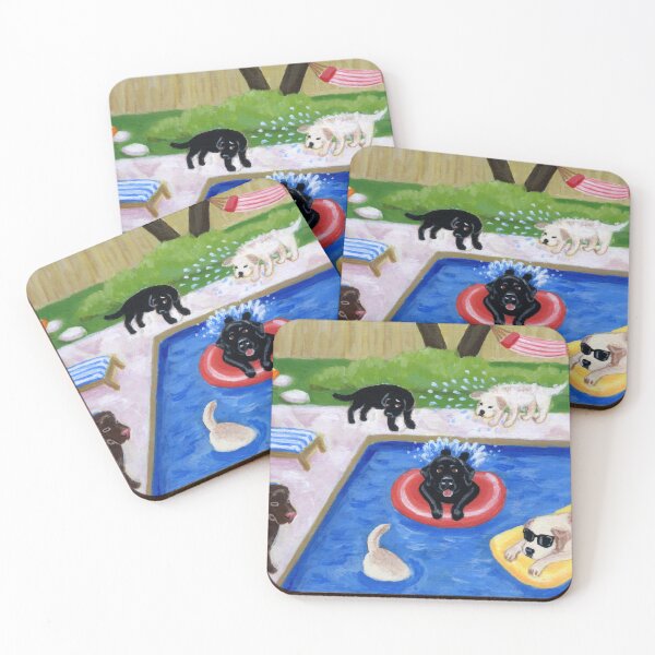 Item preview, Pool Party Labradors designed and sold by HappyLabradors.