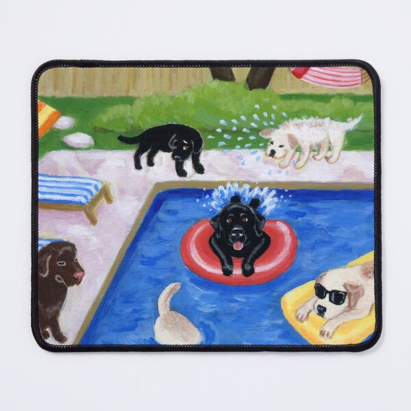 Item preview, Pool Party Labradors designed and sold by HappyLabradors.