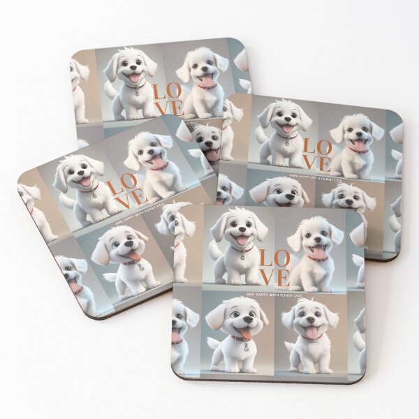 Item preview, Love and happy with funny dog. designed and sold by Teenidesign .