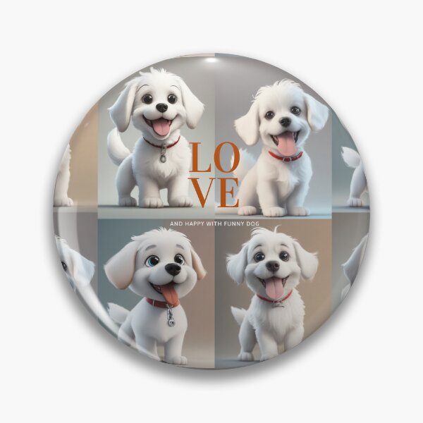 Item preview, Love and happy with funny dog. designed and sold by Teenidesign .