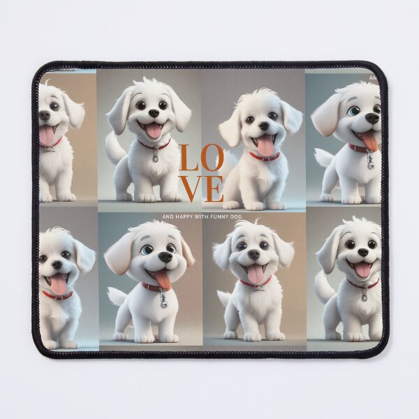 Item preview, Love and happy with funny dog. designed and sold by Teenidesign .