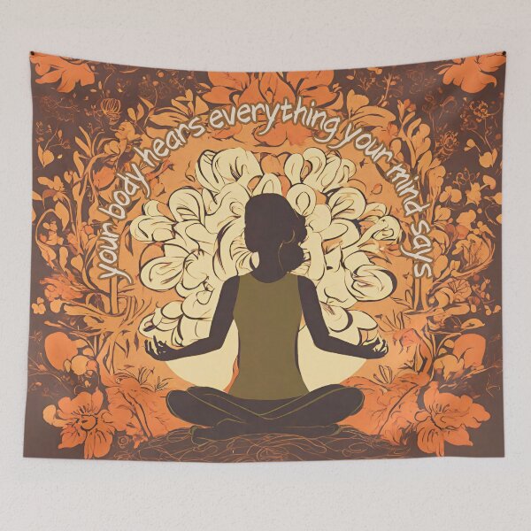 Item preview, Your Body Hears Everything Your Mind Says, Wellness, Mental Health designed and sold by letsgetinspired.