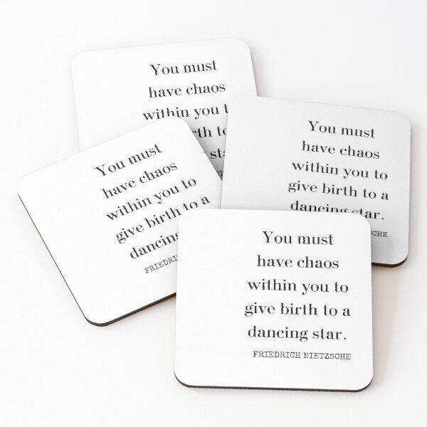 Item preview, You Must Have Chaos Within You To Give Birth To A Dancing Star-Friedrich Nietzsche Quote designed and sold by HomeArtStudio.