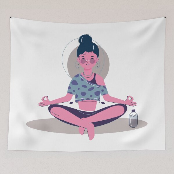 Item preview, Yoga, Lotus pose, meditation, zen designed and sold by khalifadahmane.