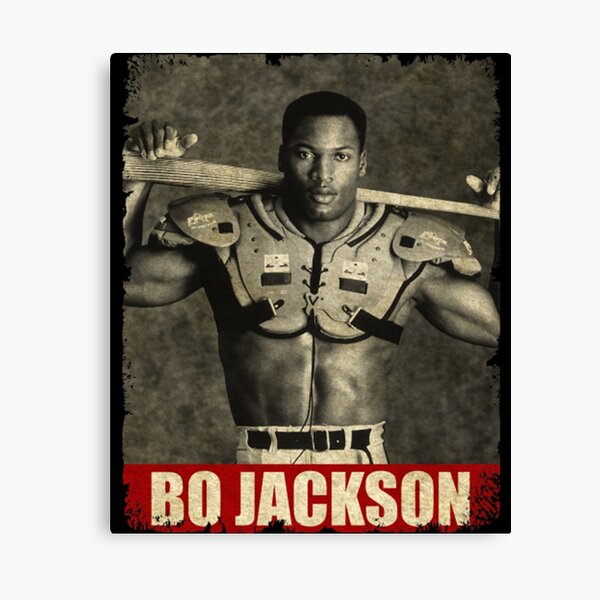 NIUROUBAOZHI Bo Jackson Baseball Player Brave Poster Gifts Canvas