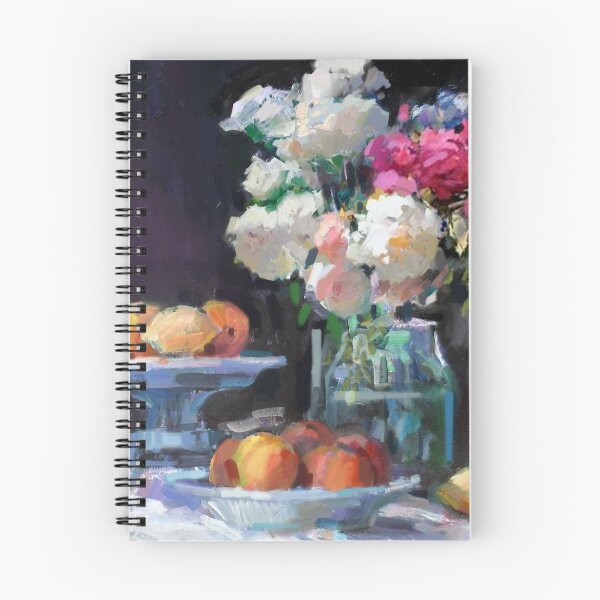 Aperçu de l'œuvre Nature morte avec des roses blanches et roses créée et vendue par aastankovic.