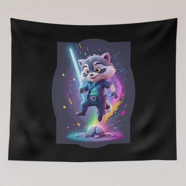 Item preview, Cute anime raccoon designed and sold by GlunmanStore.