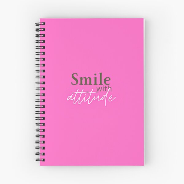 Item preview, Pink Smile with attitude Hardcover Journal designed and sold by mastercan.