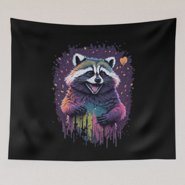 Item preview, Cute anime raccoon designed and sold by GlunmanStore.