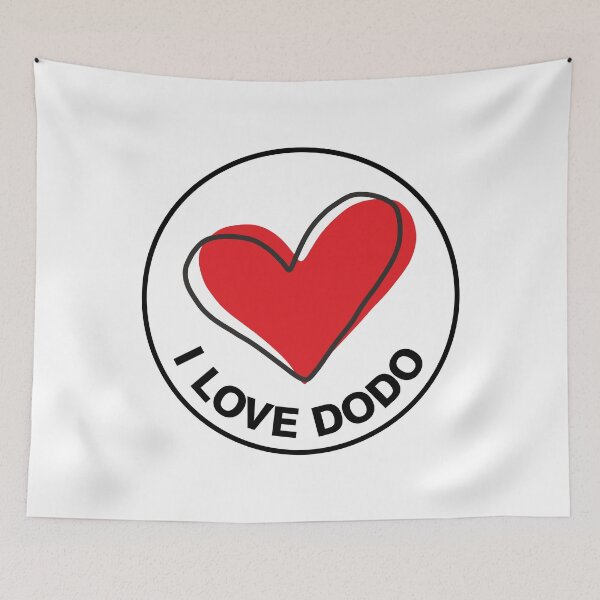 Item preview, I love Dodo white designed and sold by desinganddecor.