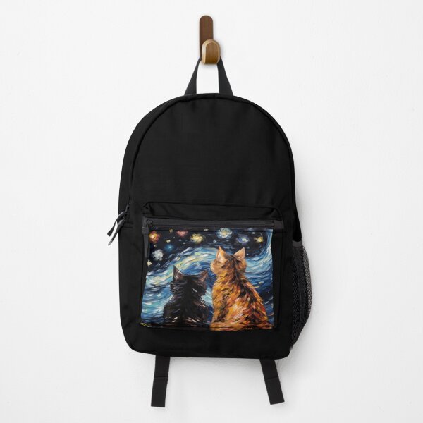 Item preview, Van gogh Cat Starry Night Inspired Painting for Van gogh Lovers designed and sold by Vangoholic.