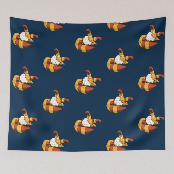 Item preview, fox squirrel nausicaa sleeping designed and sold by harinifulks.