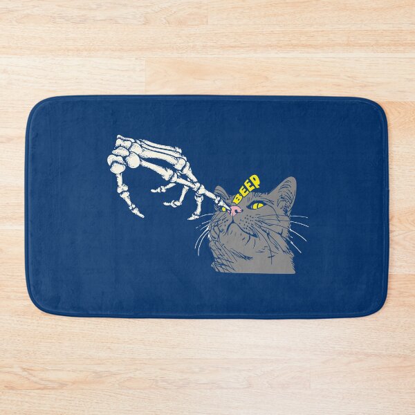 Item preview, Spooky Skeleton Hand Touch Cat Nose Beep Halloween Funny  designed and sold by alenaz.