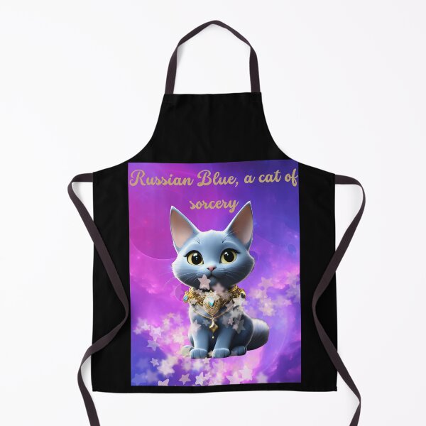 Item preview, Russian Blue, a cat of sorcery! designed and sold by CuteCatsCoffee.