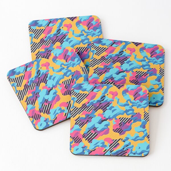 Item preview,  Abstraction blue, yellow and purple pattern designed and sold by KeepDream.
