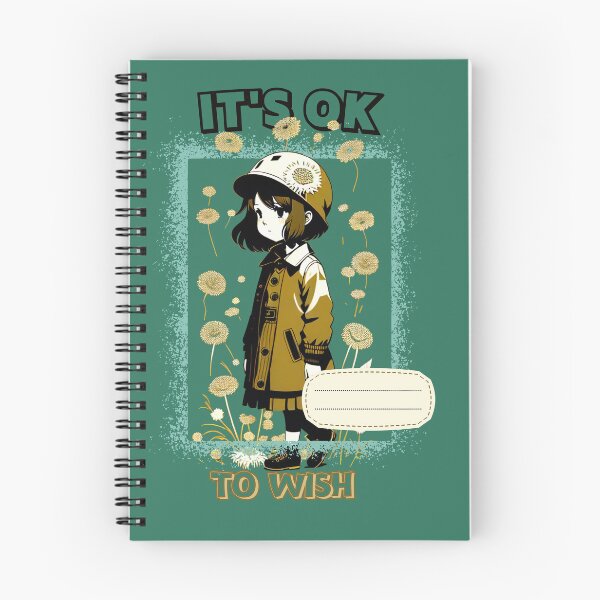 Item preview, It's ok to wish  Kawaii girl with dandelions by CallisC Arts ⭐⭐⭐⭐⭐ designed and sold by CallisC-Arts.