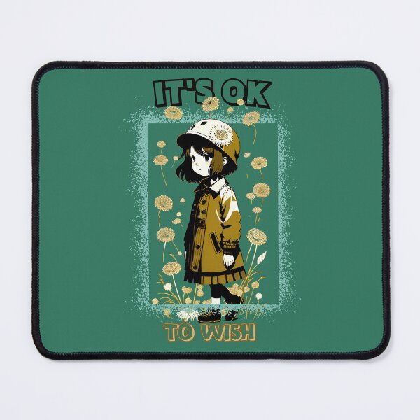 Item preview, It's ok to wish  Kawaii girl with dandelions by CallisC Arts ⭐⭐⭐⭐⭐ designed and sold by CallisC-Arts.