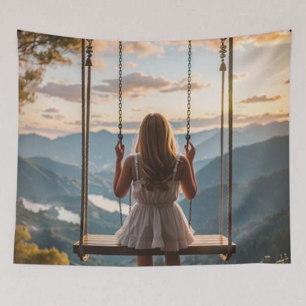 Item preview, a person on a swing designed and sold by mikaws.