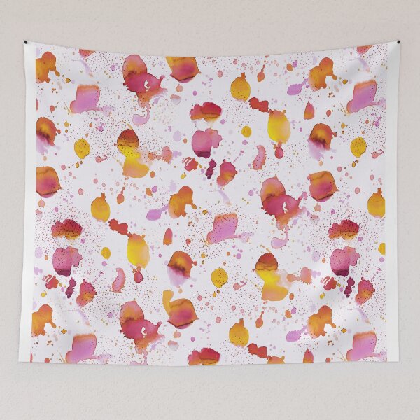 Item preview, Free splash watercolor ink	orange designed and sold by Alessandro Remo Mazzoni Remotextiles.