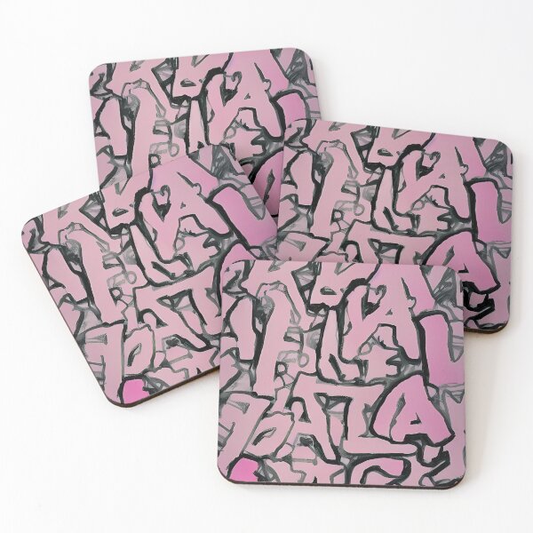 Item preview, Pink graffiti letters print designed and sold by KHWD.