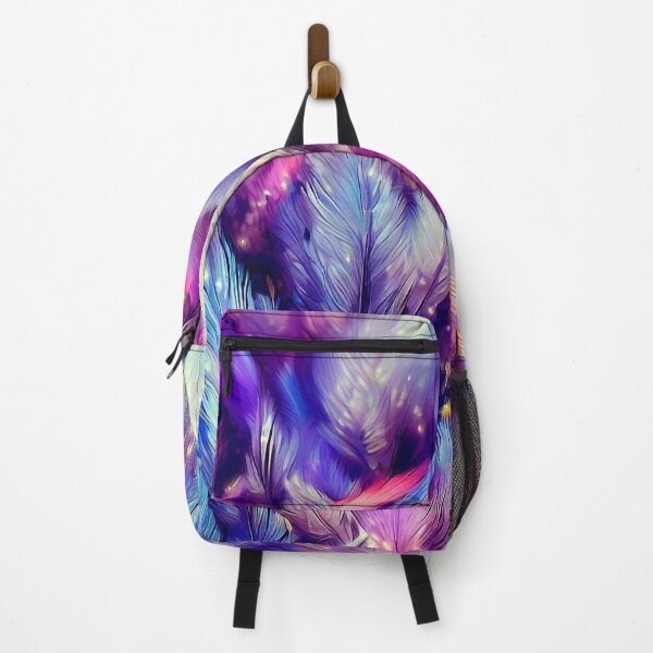 Item preview, Sapphire blue pink magic feathers pattern designed and sold by TomFrontierArt.