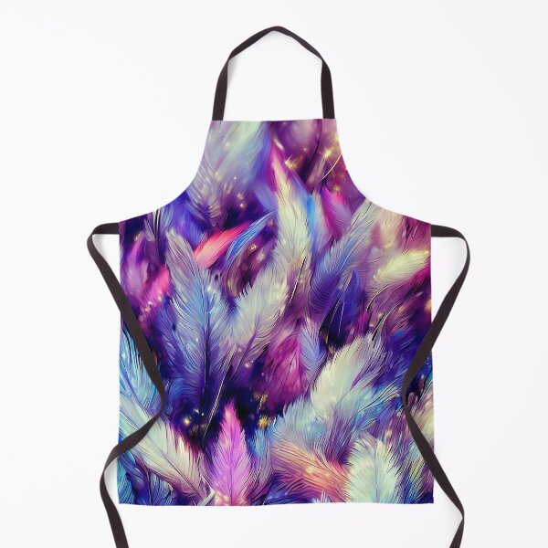 Item preview, Sapphire blue pink magic feathers pattern designed and sold by TomFrontierArt.