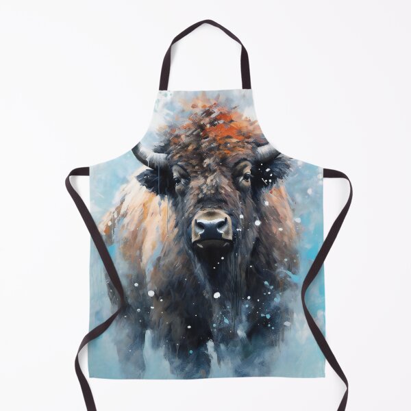 Item preview, Buffalo in the snow designed and sold by Art by Lilia.