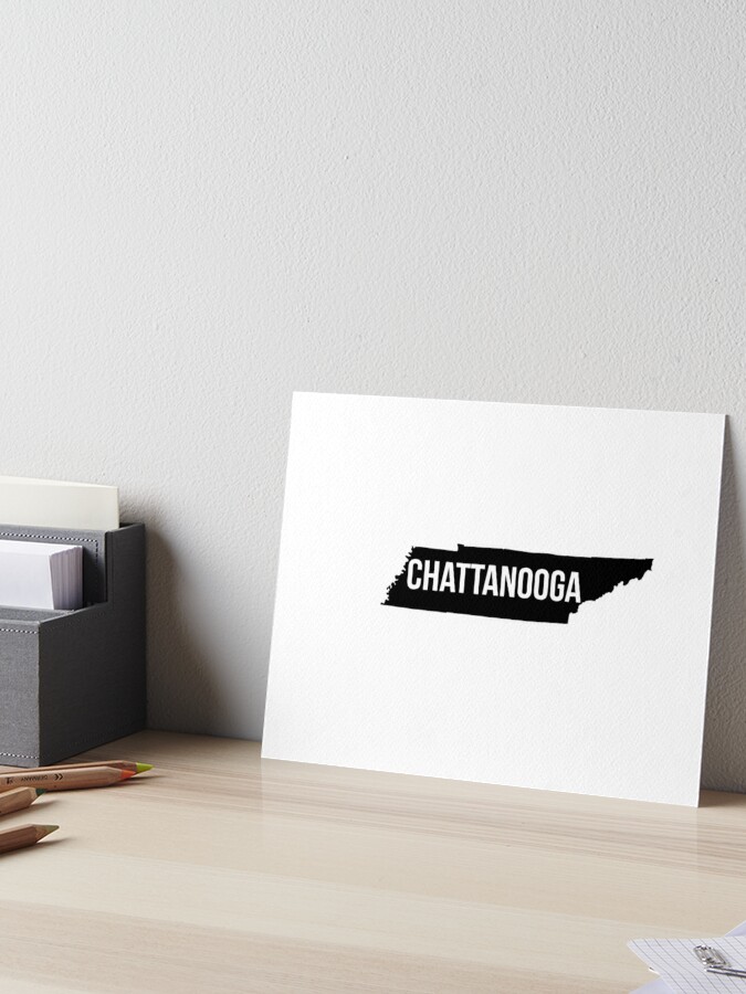 Chattanooga Tennessee Silhouette Art Board Print By Cartocreative Redbubble