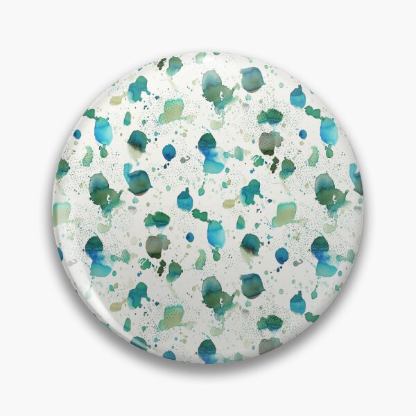 Item preview, Free splash watercolor ink	green blue designed and sold by Alessandro Remo Mazzoni Remotextiles.