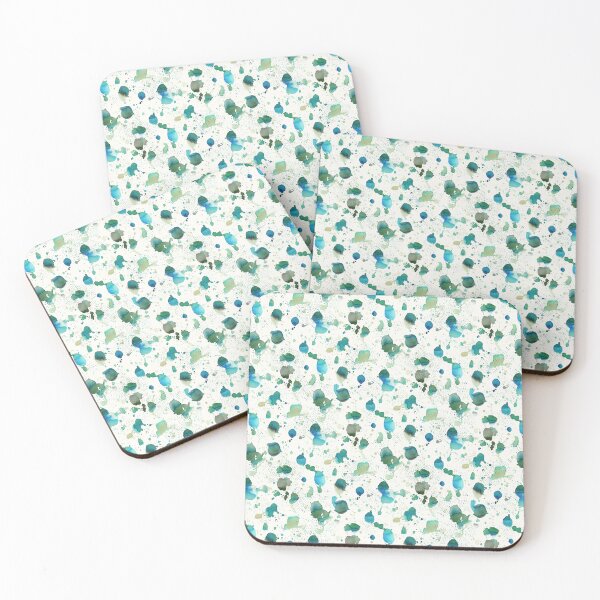 Item preview, Free splash watercolor ink	green blue designed and sold by Alessandro Remo Mazzoni Remotextiles.