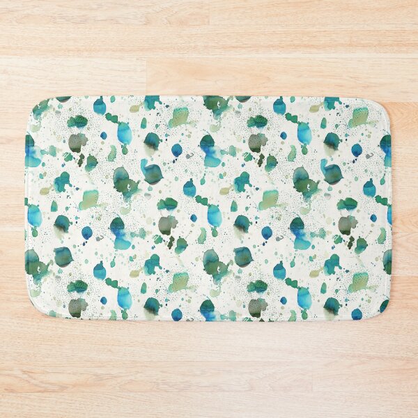Item preview, Free splash watercolor ink	green blue designed and sold by Alessandro Remo Mazzoni Remotextiles.