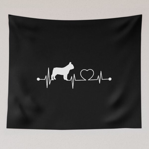 Item preview, I Love French Bulldogs T-Shirts, Dog Heartbeat Gifts for Pet Owners designed and sold by everydayjane.
