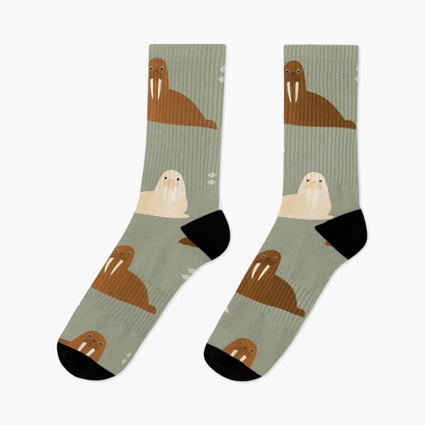 Item preview, Walrusses on green designed and sold by reneesillus.