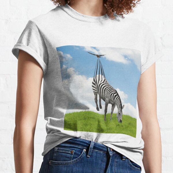 Gotcha! The Rising Zebra funny animals Classic T-Shirt
