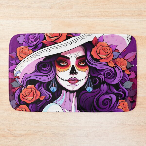 Item preview, Beautiful Mexican catrina with flowers designed and sold by apicon.