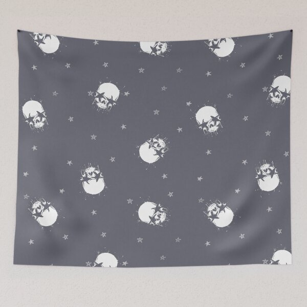 Item preview, Skull, skeleton pattern, grey pattern, Halloween,  designed and sold by mintdiamond21.