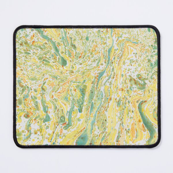 Item preview, Yellow Green Orange Abstract Colorful Ebru Marbling Graphic designed and sold by colorfulglee.