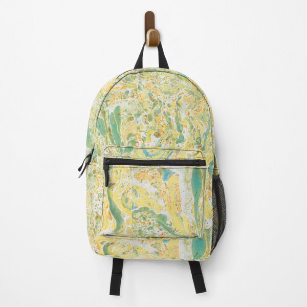 Item preview, Yellow Green Orange Abstract Colorful Ebru Marbling Graphic designed and sold by colorfulglee.