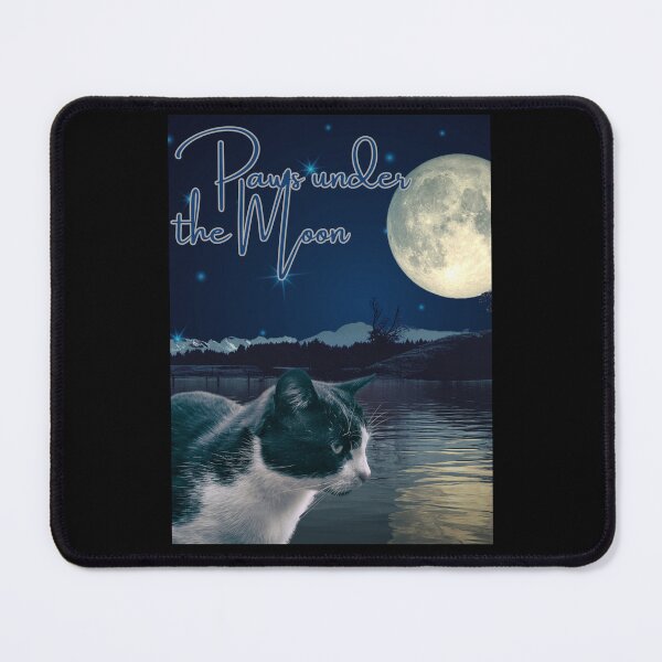 Item preview, Paws under the Moon designed and sold by CuteCatsCoffee.