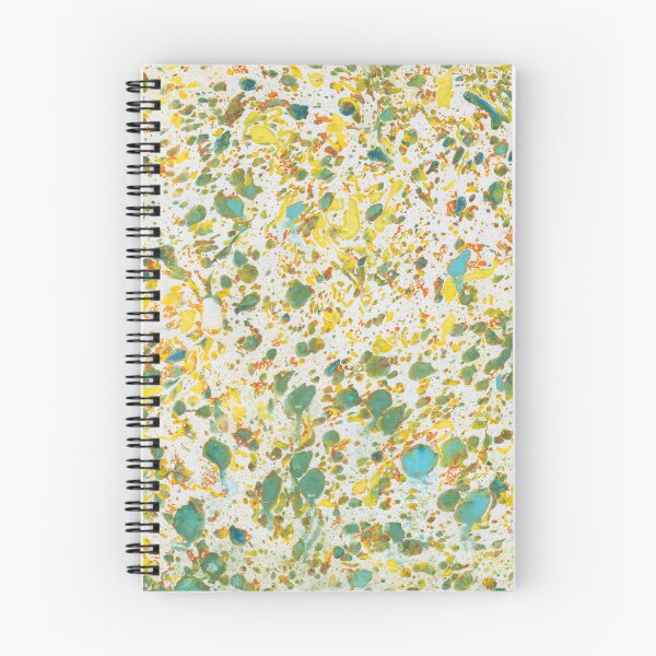 Item preview, Yellow Green Orange Abstract Colorful Ebru Marbling Graphic designed and sold by colorfulglee.