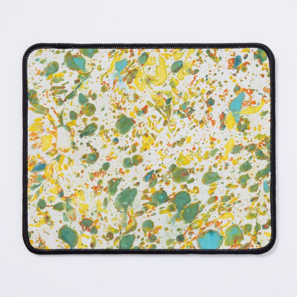 Item preview, Yellow Green Orange Abstract Colorful Ebru Marbling Graphic designed and sold by colorfulglee.