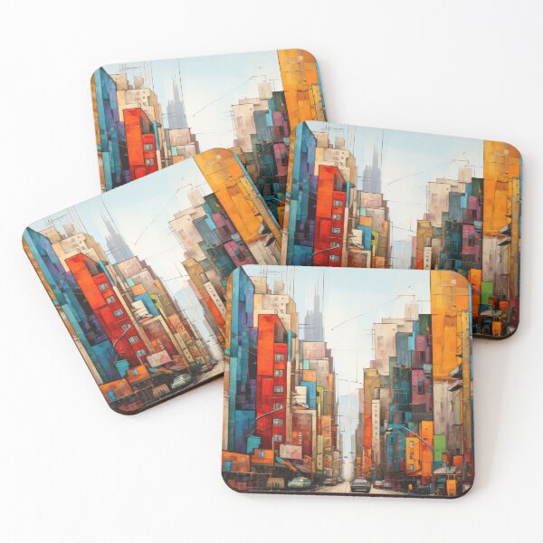 Item preview, Urban Cityscape Color painting designed and sold by VisionDuke.