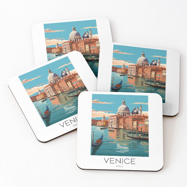 Item preview, A Pop Art Travel Print of Venice - Italy  designed and sold by StudioRedKoala.