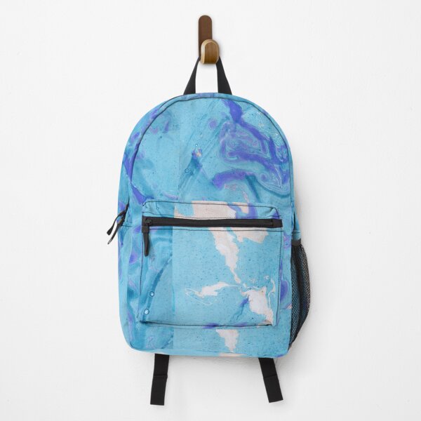Item preview, Blue White Abstract Colorful Ebru Marbling Graphic designed and sold by colorfulglee.