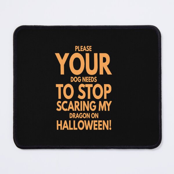 Item preview, Dog scaring dragon on Halloween designed and sold by Storiesforyou.