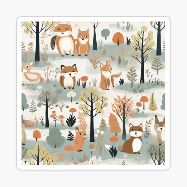 Item preview, Woodland Creatures so cute 2 designed and sold by Tem‑Tip of pen.