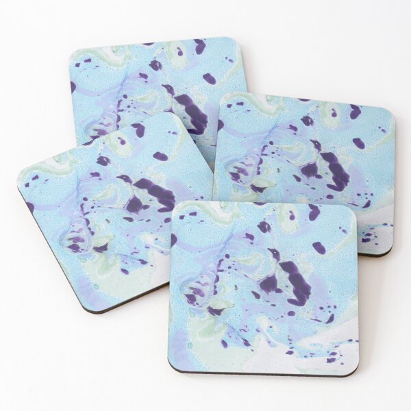 Item preview, Blue Mint Abstract Colorful Ebru Marbling Graphic designed and sold by colorfulglee.