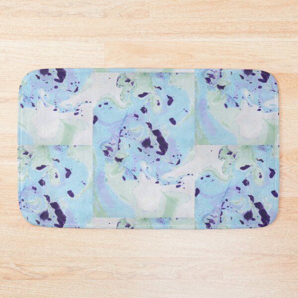 Item preview, Blue Mint Abstract Colorful Ebru Marbling Graphic designed and sold by colorfulglee.